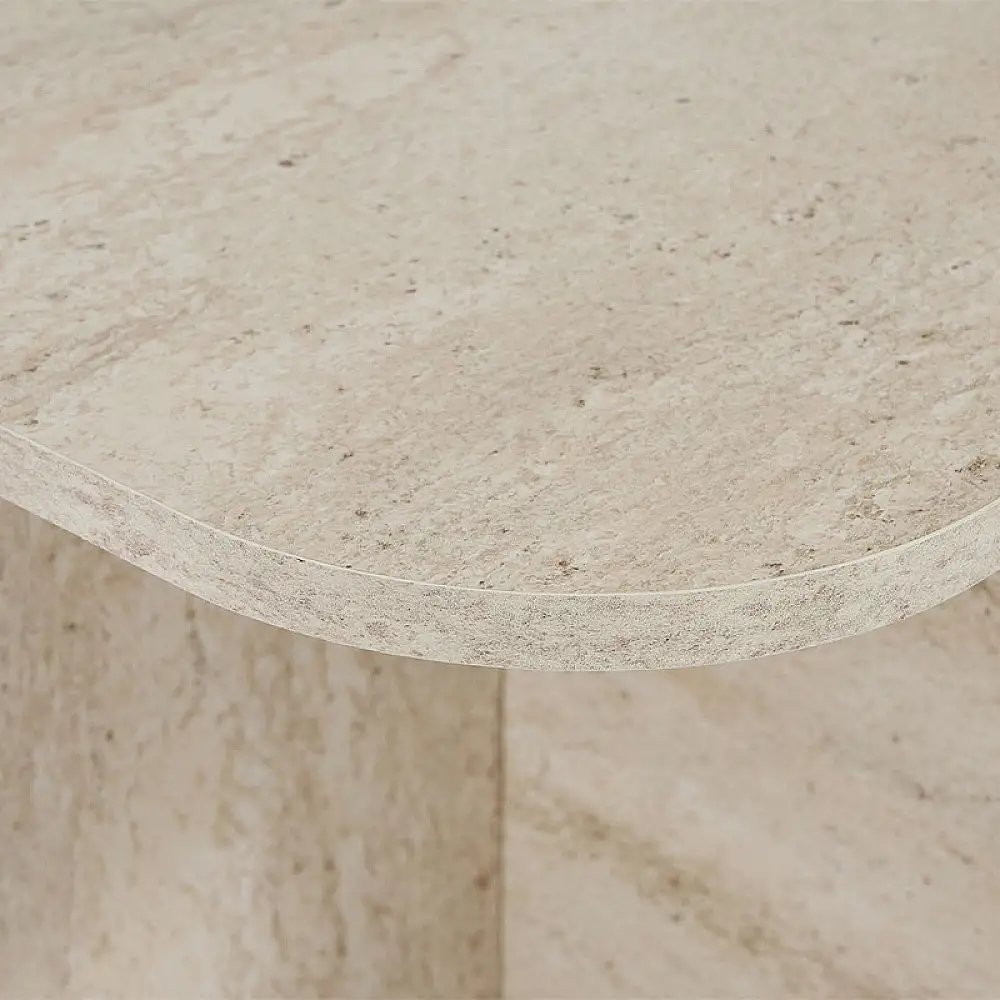 Τραπεζάκι σαλονιού Becaj Megapap χρώμα travertine 120x60x41,4εκ. | GP052-0232,5