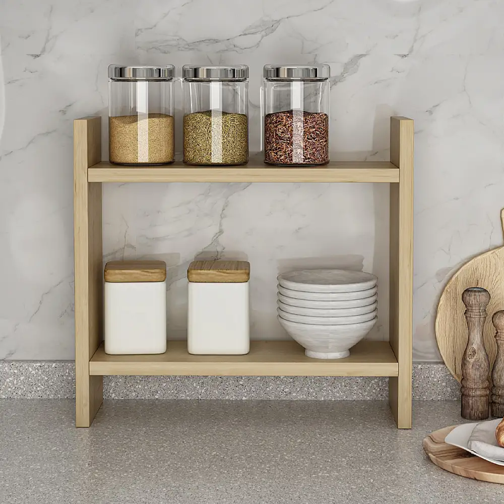 Ραφιέρα κουζίνας Denver Megapap χρώμα sapphire oak 34x10x30εκ. | GP052-0235,2