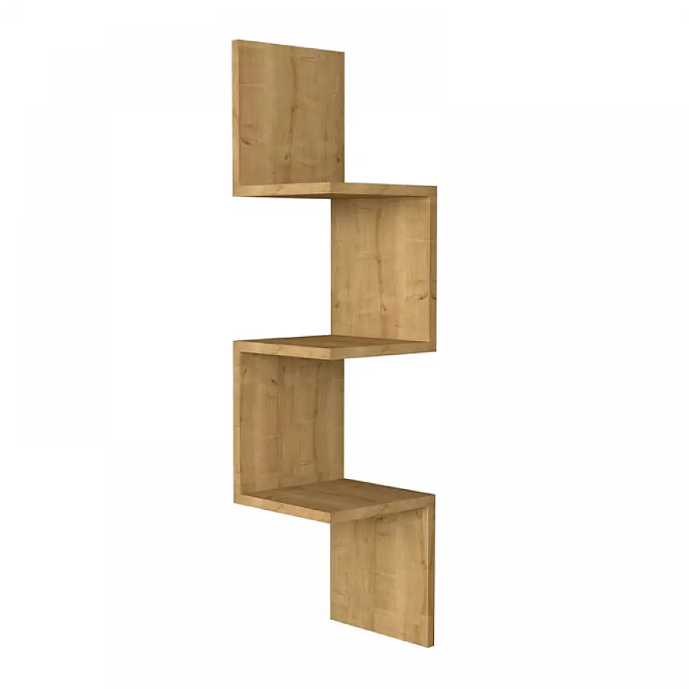 Ραφιέρα τοίχου Zikzak Megapap χρώμα sapphire oak 25x25x105,4εκ. | GP052-0236,2