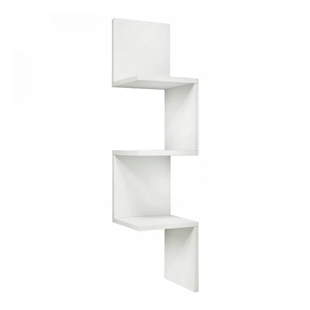 Ραφιέρα τοίχου Zikzak Megapap χρώμα λευκό 25x25x105,4εκ. | GP052-0236,3