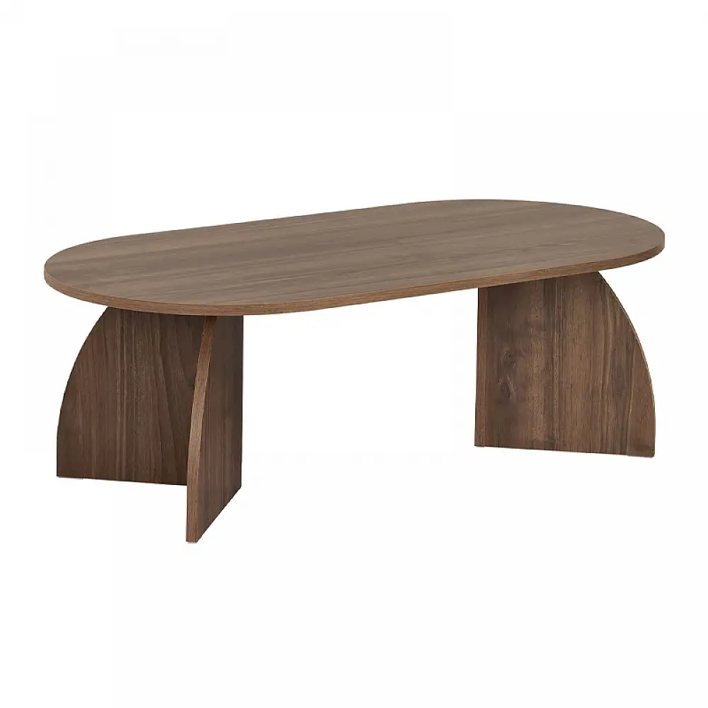 Τραπεζάκι σαλονιού Melina Megapap χρώμα καρυδί 120x60x40εκ. | GP052-0242,3