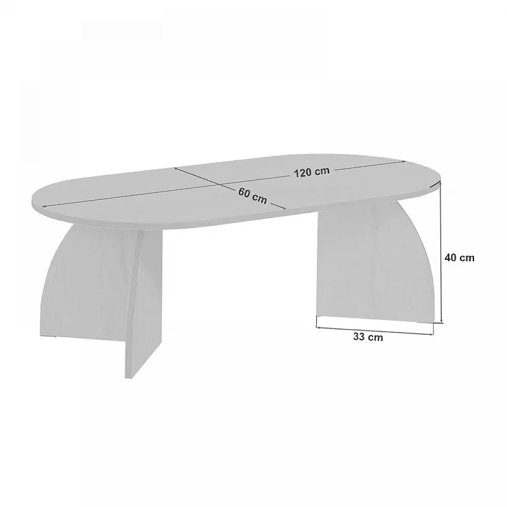 Τραπεζάκι σαλονιού Melina Megapap χρώμα black wood 120x60x40εκ. | GP052-0242,4