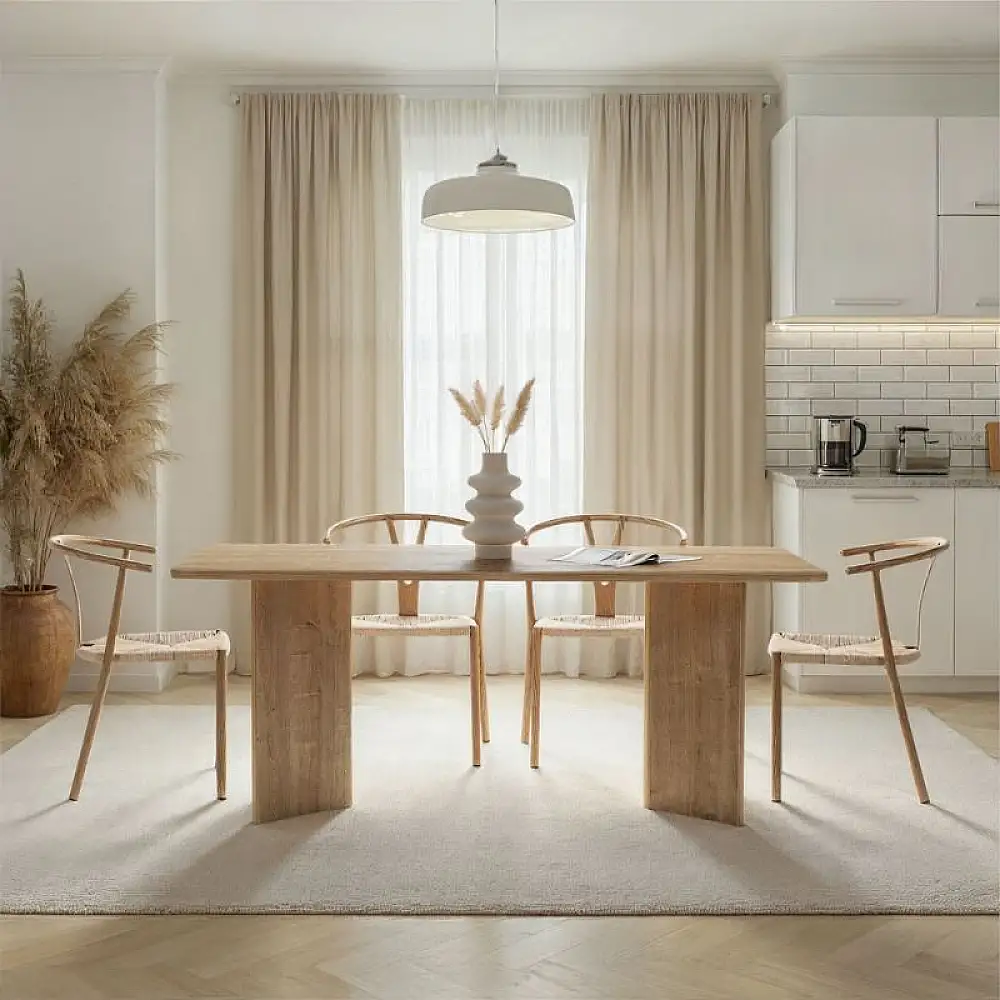 Τραπέζι Linza Megapap χρώμα honey oak 180x90x75εκ. | GP052-0243,1