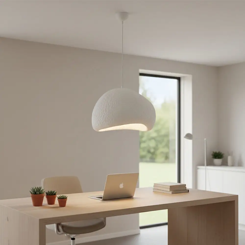 Φωτιστικό οροφής Nua Megapap E27 fiberglass μονόφωτο χρώμα λευκό 40x38x120εκ. | GP052-0252,1