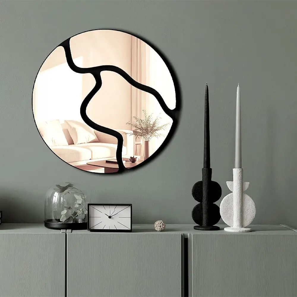 Διακοσμητικό τοίχου Ayna Μegapap με plexiglass Ø48x48εκ. | GP052-0258,1