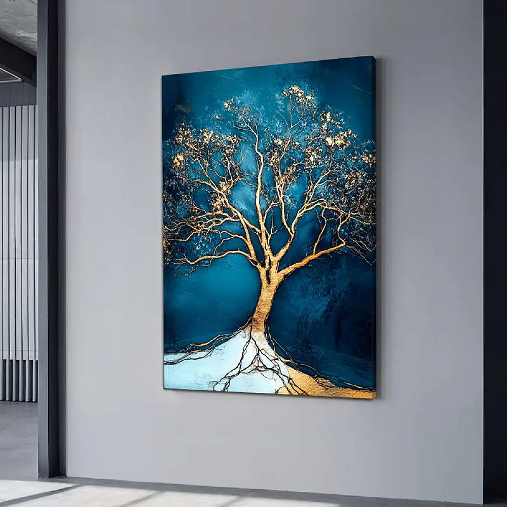 Πίνακας σε καμβά "Golden Tree" Megapap ψηφιακής εκτύπωσης 70x100x3εκ. | GP052-0260,1