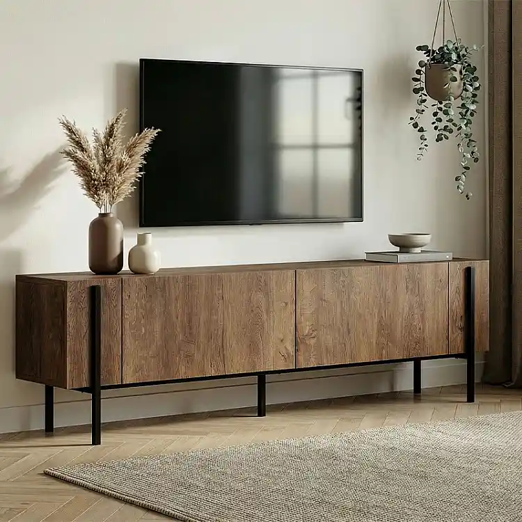 Έπιπλο τηλεόρασης Nexus Megapap χρώμα καρυδί 180x30x45,5εκ. | GP052-0274,1