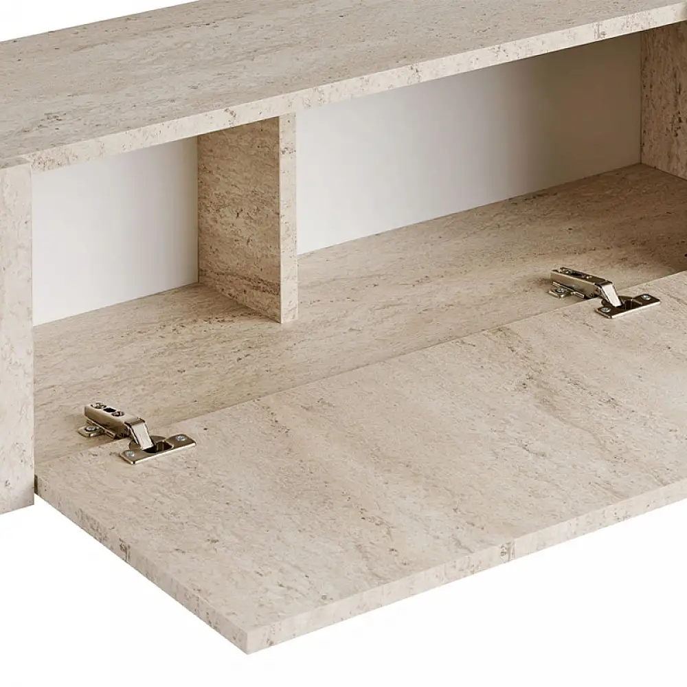 Έπιπλο τηλεόρασης Nexus Megapap χρώμα travertine - χρυσό 180x30x45,5εκ. | GP052-0274,2