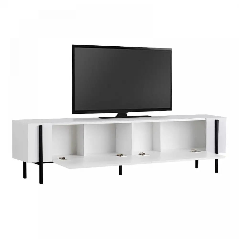Έπιπλο τηλεόρασης Nexus Megapap χρώμα λευκό 180x30x45,5εκ. | GP052-0274,3