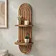 Ραφιέρα τοίχου Artwill Megapap Mdf χρώμα oak 26x13x70εκ. | GP052-0276,1