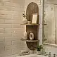 Ραφιέρα τοίχου Artwill Megapap Mdf χρώμα wenge 26x13x70εκ. | GP052-0276,2