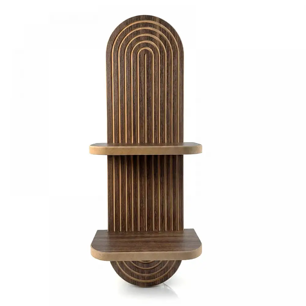 Ραφιέρα τοίχου Artwill Megapap Mdf χρώμα wenge 26x13x70εκ. | GP052-0276,2