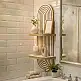 Ραφιέρα τοίχου Artwill Megapap Mdf χρώμα λευκό - oak 26x13x70εκ. | GP052-0276,3