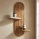 Ραφιέρα τοίχου Artwill Megapap Mdf χρώμα oak 46x13x70εκ. | GP052-0277,1