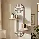 Ραφιέρα τοίχου Artwill Megapap Mdf χρώμα λευκό - oak 46x13x70εκ. | GP052-0277,3