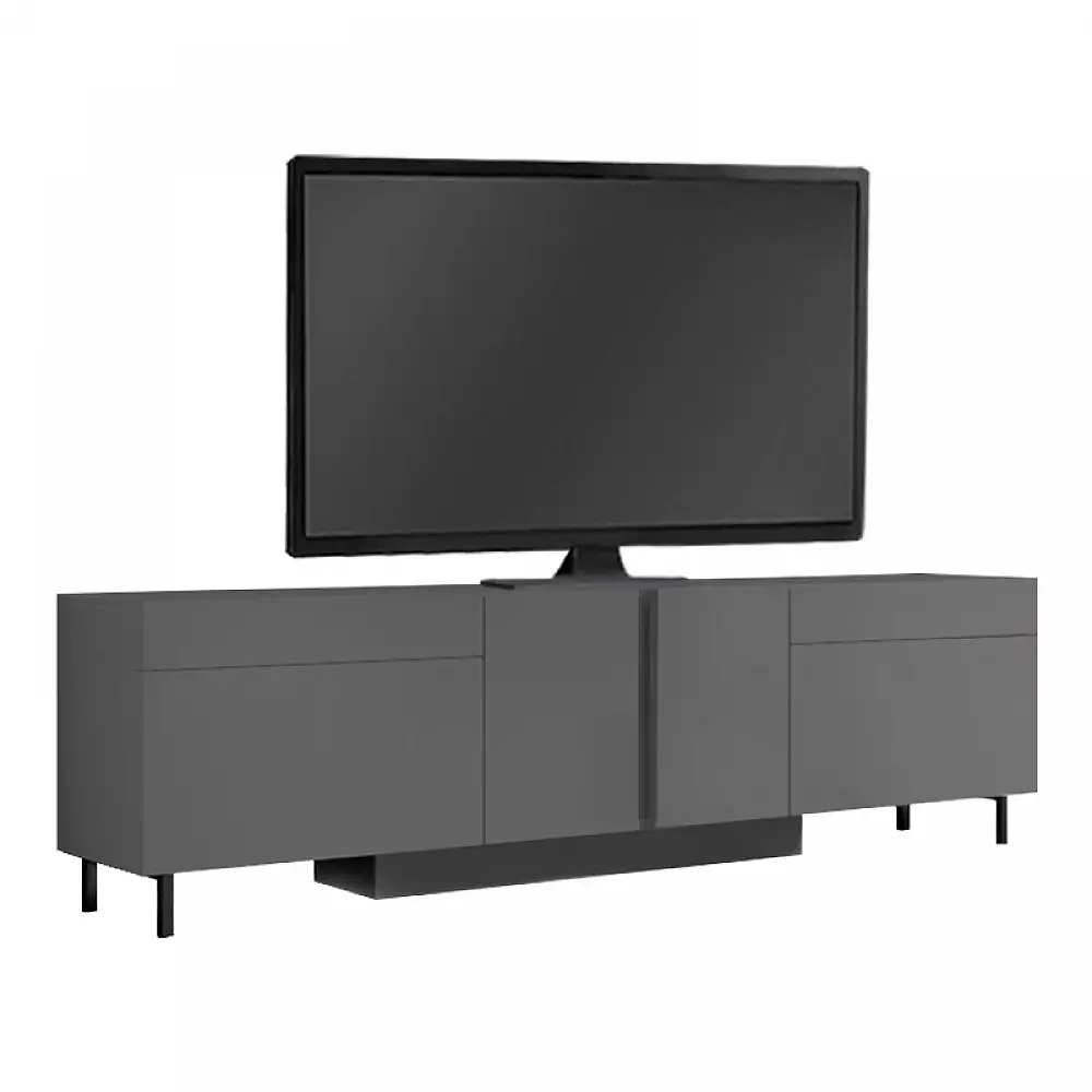Έπιπλο τηλεόρασης Arlen Megapap με Led Rgb χρώμα ανθρακί 180x32x50εκ. | GP052-0278,1