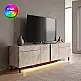 Έπιπλο τηλεόρασης Arlen Megapap με Led Rgb χρώμα travertine 180x32x50εκ. | GP052-0278,2