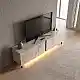 Έπιπλο τηλεόρασης Arlen Megapap με Led Rgb χρώμα travertine 180x32x50εκ. | GP052-0278,2