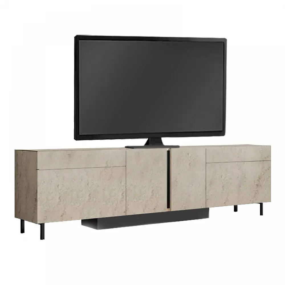 Έπιπλο τηλεόρασης Arlen Megapap με Led Rgb χρώμα travertine 180x32x50εκ. | GP052-0278,2