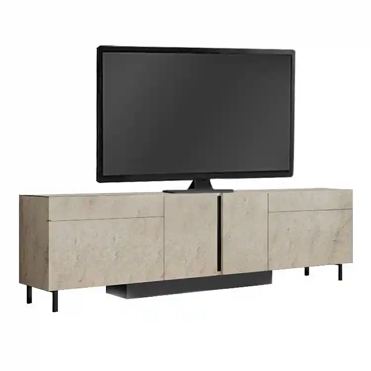 Έπιπλο τηλεόρασης Arlen Megapap με Led Rgb χρώμα travertine 180x32x50εκ. | GP052-0278,2