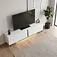 Έπιπλο τηλεόρασης Arlen Megapap με Led Rgb χρώμα λευκό 180x32x50εκ. | GP052-0278,3