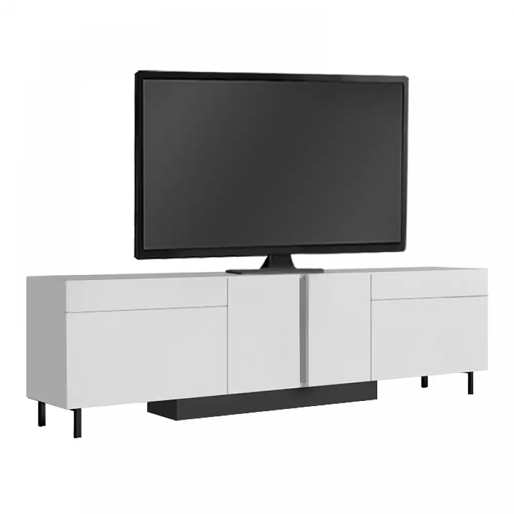 Έπιπλο τηλεόρασης Arlen Megapap με Led Rgb χρώμα λευκό 180x32x50εκ. | GP052-0278,3