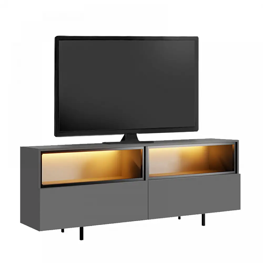 Έπιπλο τηλεόρασης Eco Megapap με Led Rgb χρώμα ανθρακί 180x32x67εκ. | GP052-0280,1