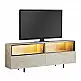 Έπιπλο τηλεόρασης Eco Megapap με Led Rgb χρώμα travertine 180x32x67εκ. | GP052-0280,2