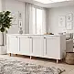 Μπουφές Bohemian Megapap χρώμα λευκό - φυσικό οξιάς 180x40x75εκ. | GP052-0285,1
