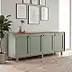 Μπουφές Bohemian Megapap χρώμα πράσινο - φυσικό οξιάς 180x40x75εκ. | GP052-0285,2