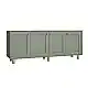 Μπουφές Bohemian Megapap χρώμα πράσινο - φυσικό οξιάς 180x40x75εκ. | GP052-0285,2