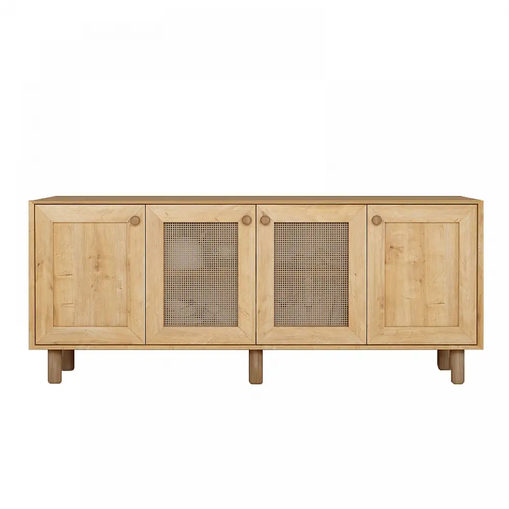 Μπουφές Bohemian Megapap χρώμα φυσικό οξιάς 180x40x75εκ. | GP052-0287,1