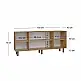 Μπουφές Bohemian Megapap χρώμα φυσικό οξιάς 180x40x75εκ. | GP052-0287,1