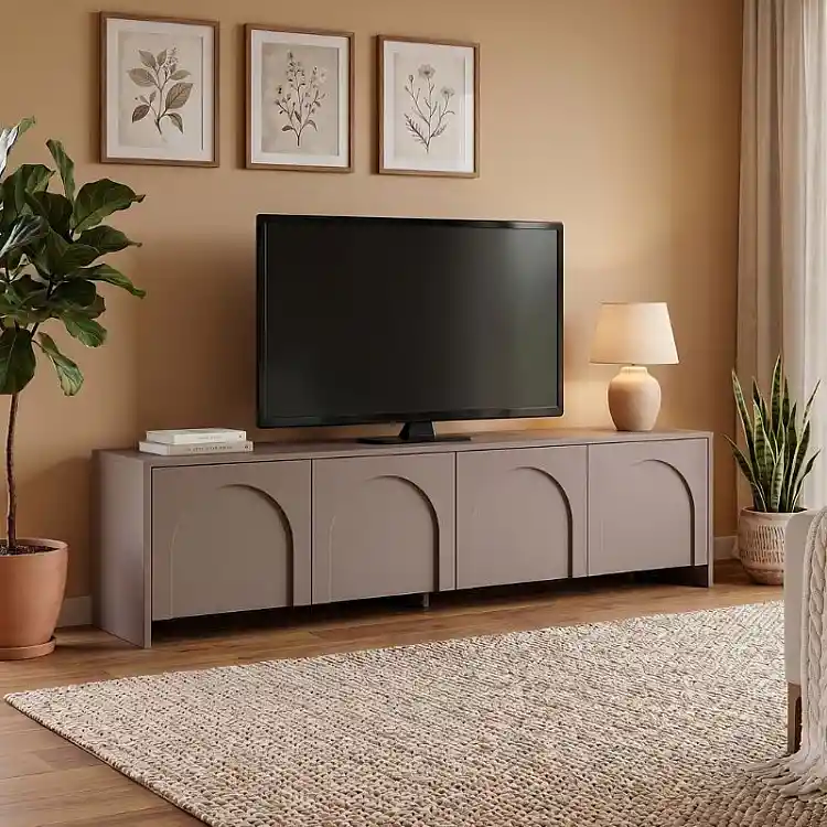 Έπιπλο τηλεόρασης Aurelia Megapap χρώμα μόκα 180x32x45εκ. | GP052-0290,1