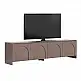 Έπιπλο τηλεόρασης Aurelia Megapap χρώμα μόκα 180x32x45εκ. | GP052-0290,1