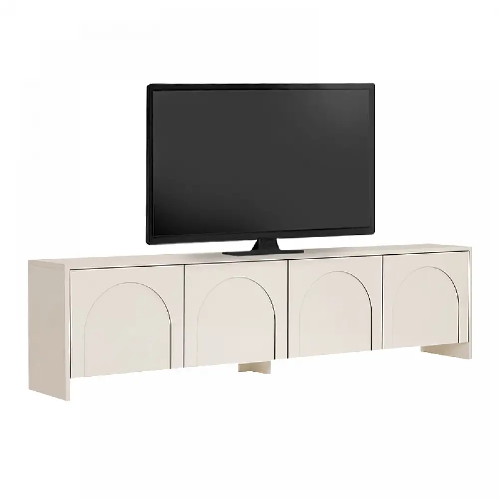 Έπιπλο τηλεόρασης Aurelia Megapap χρώμα κρεμ 180x32x45εκ. | GP052-0290,2