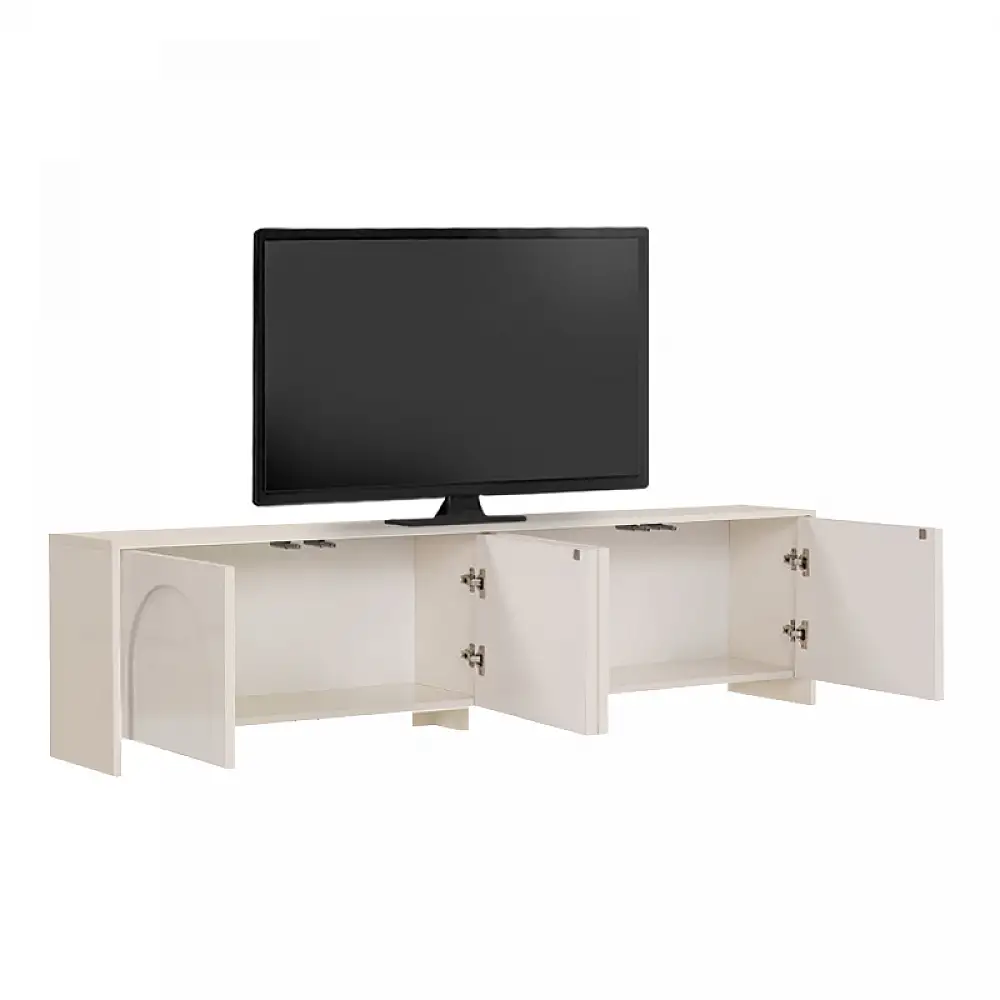 Έπιπλο τηλεόρασης Aurelia Megapap χρώμα κρεμ 180x32x45εκ. | GP052-0290,2