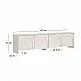 Έπιπλο τηλεόρασης Aurelia Megapap χρώμα κρεμ 180x32x45εκ. | GP052-0290,2
