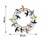 Διακοσμητικό τοίχου Spiral Flock Megapap μεταλλικό χρώμα μαύρο - bronze - ασημί 87x87εκ. | GP052-0305,1