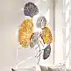 Διακοσμητικό τοίχου Metal Flower Megapap μεταλλικό χρώμα bronze - ασημί 75x100εκ. | GP052-0307,1