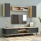 Σύνθεση τηλεόρασης Tokyo Megapap χρώμα sapphire oak - ανθρακί 170x37x45εκ. - GP055-0020,1 Σύνθεση τηλεόρασης Tokyo Megapap χρώμα sapphire oak - ανθρακί 170x37x45εκ. - GP055-0020,1