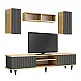 Σύνθεση τηλεόρασης Tokyo Megapap χρώμα sapphire oak - ανθρακί 170x37x45εκ. - GP055-0020,1 Σύνθεση τηλεόρασης Tokyo Megapap χρώμα sapphire oak - ανθρακί 170x37x45εκ. - GP055-0020,1