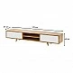 Έπιπλο τηλεόρασης Serine Megapap χρώμα sapphire oak - λευκό 170x37x45εκ. Έπιπλο τηλεόρασης Serine Megapap χρώμα sapphire oak - λευκό 170x37x45εκ.