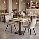 Καρέκλα τραπεζαρίας Firenze Megapap μπεζ ύφασμα - μεταλλικό μαύρο πόδι 51x60x81εκ. | GP057-0006,3 | 2 τμχ