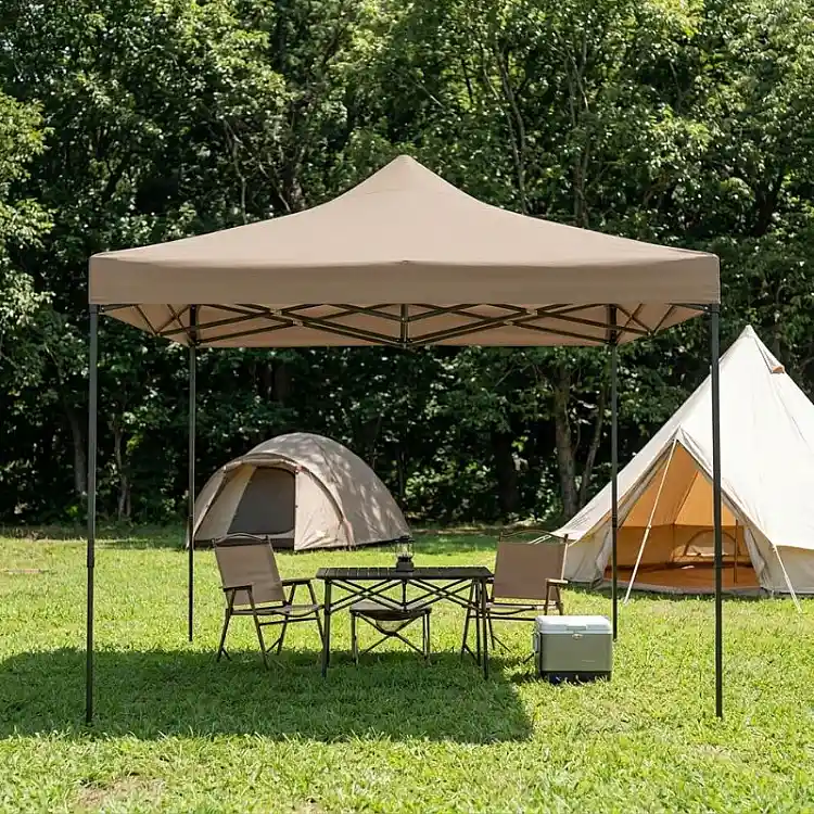 Κιόσκι - Gazebo Bari Megapap πτυσσόμενο μεταλλικός σκελετός - αδιάβροχο ύφασμα χρώμα της άμμου 3x3x3,10m. | GP059-0001,3