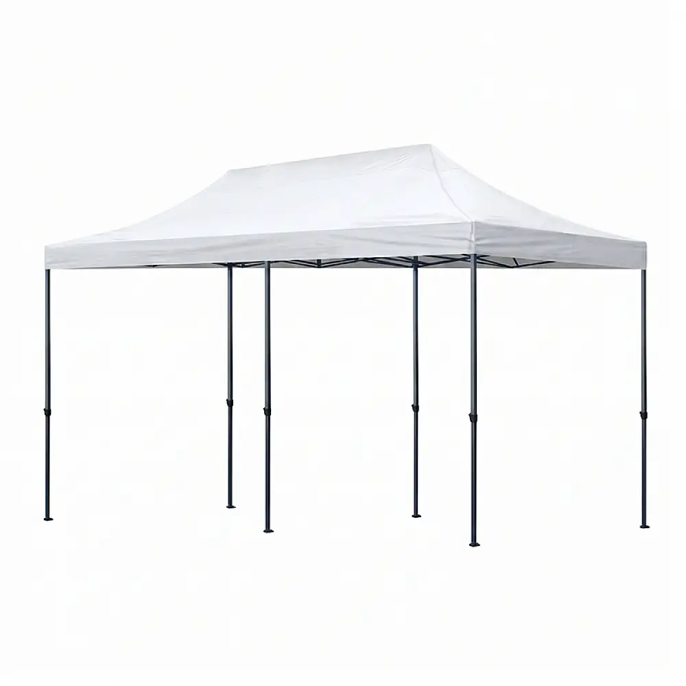 Κιόσκι - Gazebo Bari Megapap πτυσσόμενο μεταλλικός σκελετός - αδιάβροχο ύφασμα χρώμα λευκό 3x6x3,27m. | GP059-0003,1