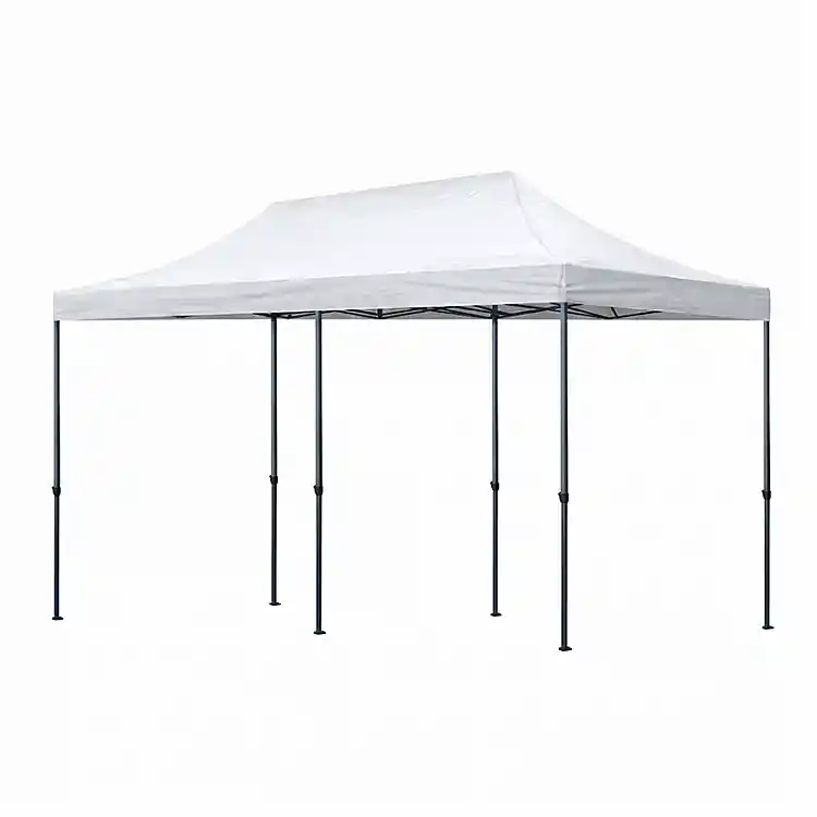 Κιόσκι - Gazebo Bari Megapap πτυσσόμενο μεταλλικός σκελετός - αδιάβροχο ύφασμα χρώμα λευκό 3x6x3,27m. | GP059-0003,1