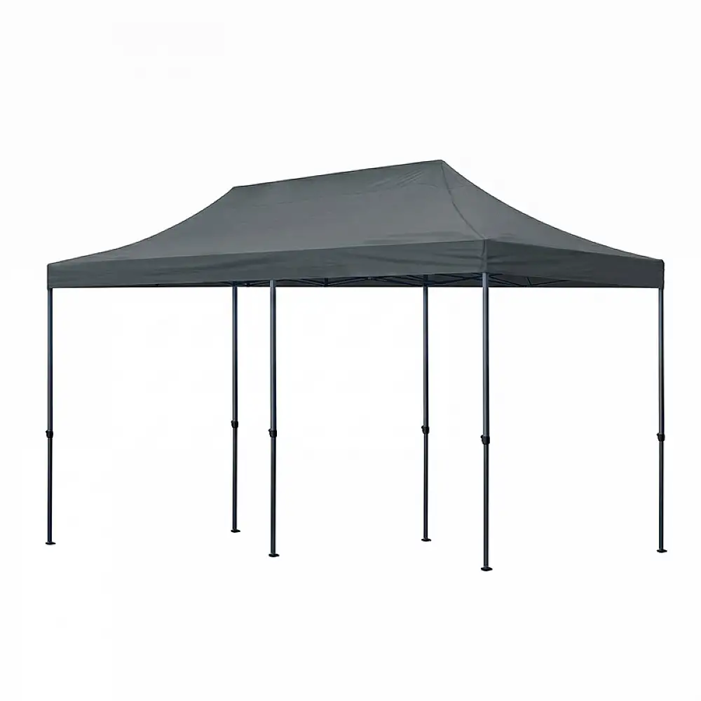Κιόσκι - Gazebo Bari Megapap πτυσσόμενο μεταλλικός σκελετός - αδιάβροχο ύφασμα χρώμα γκρι 3x6x3,27m. | GP059-0003,2