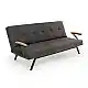 Καναπές - Κρεβάτι Zven Megapap τριθέσιος υφασμάτινος χρώμα ανθρακί 180x64x78εκ. | GP061-0022,1