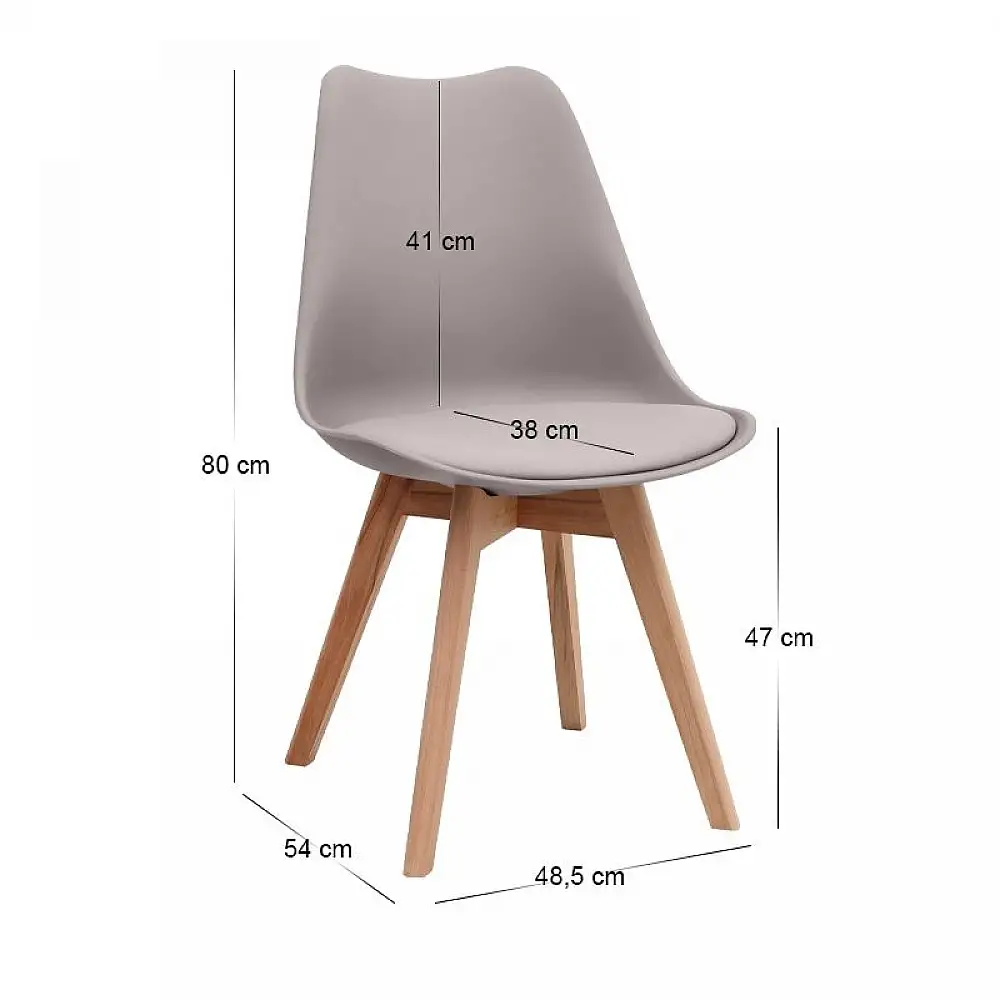 Σετ τραπεζαρία 5τμχ Allos - Viva Megapap χρώμα sapphire oak - cappuccino 75x75x77εκ. | GP100-0190,5